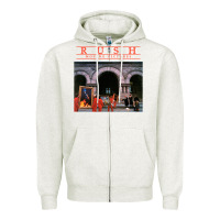 Oatmeal Heather Moving Pictures - Rush Zipper Hoodie - ArtChic
