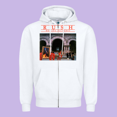Moving Pictures - Rush Zipper Hoodie Designed By Artchic