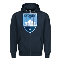 Navy Sydney FC Zipper Hoodie - ArtChic