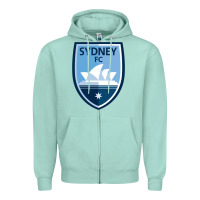 Seafoam Sydney FC Zipper Hoodie - ArtChic