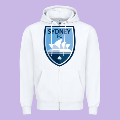 Sydney Fc Zipper Hoodie Designed By Artchic