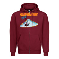 Burgundy parliament Zipper Hoodie - ArtChic