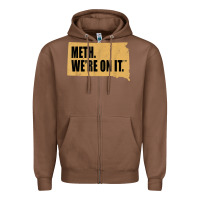 Chestnut mens meth we're on it south dakota anti drugs campaign vintage t shirt Zipper Hoodie - ArtChic