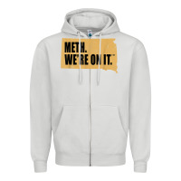 Dove Grey mens meth we're on it south dakota anti drugs campaign vintage t shirt Zipper Hoodie - ArtChic
