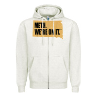 Oatmeal Heather mens meth we're on it south dakota anti drugs campaign vintage t shirt Zipper Hoodie - ArtChic