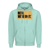 Seafoam mens meth we're on it south dakota anti drugs campaign vintage t shirt Zipper Hoodie - ArtChic