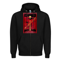 Black From The Earth To The Moon Jules Verne Book Cover Design Zipper Hoodie - ArtChic
