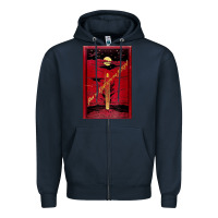 Navy From The Earth To The Moon Jules Verne Book Cover Design Zipper Hoodie - ArtChic