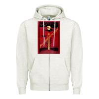 Oatmeal Heather From The Earth To The Moon Jules Verne Book Cover Design Zipper Hoodie - ArtChic