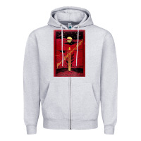 Heather Grey From The Earth To The Moon Jules Verne Book Cover Design Zipper Hoodie - ArtChic