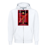 White From The Earth To The Moon Jules Verne Book Cover Design Zipper Hoodie - ArtChic