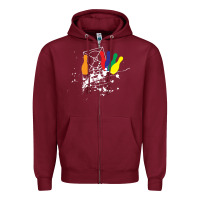 Burgundy awana games custom design Zipper Hoodie - ArtChic