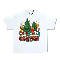 White christmas cowboy Urban Heavy Tee - FaDigitalArtStudio