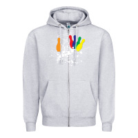 Heather Grey awana games custom design Zipper Hoodie - ArtChic
