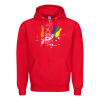 Red awana games custom design Zipper Hoodie - ArtChic