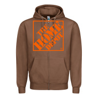 Chestnut HOMEDEPOT Zipper Hoodie - ArtChic