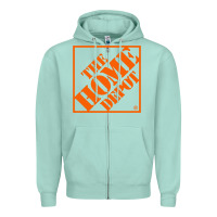 Seafoam HOMEDEPOT Zipper Hoodie - ArtChic