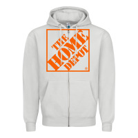 Dove Grey HOMEDEPOT Zipper Hoodie - ArtChic