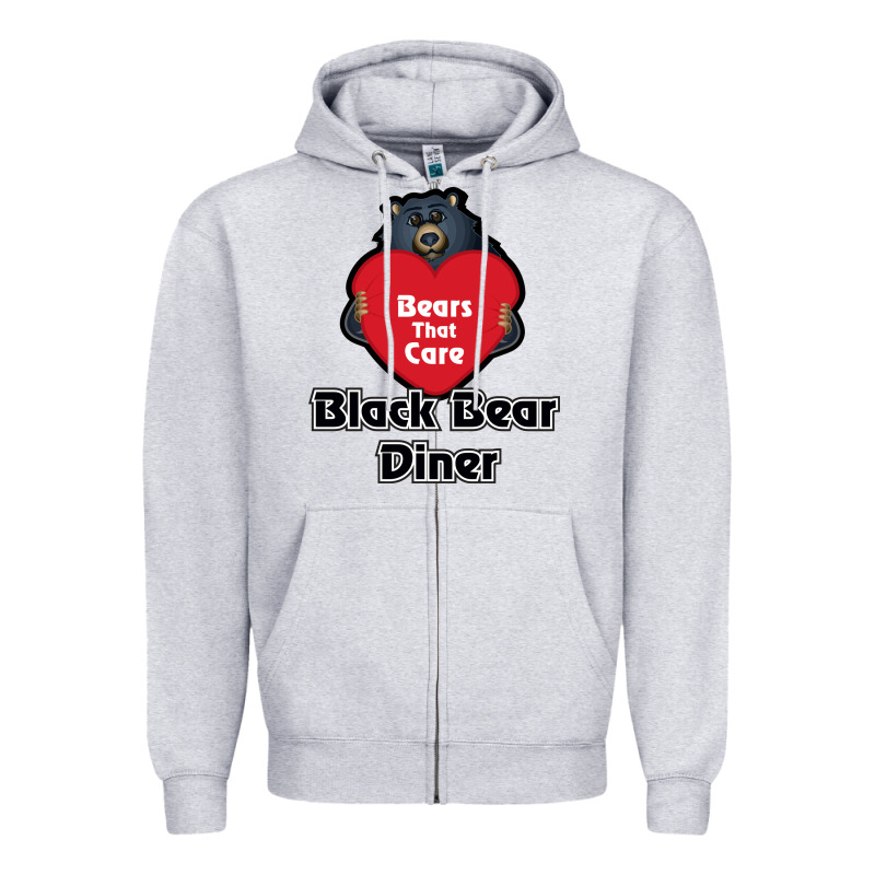 Resto, Black Bear Diner Zipper Hoodie by ArtChic | Teevron