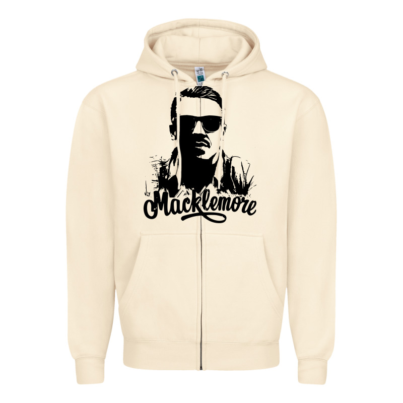 Macklemore Portrait Zipper Hoodie by ArtChic | Teevron