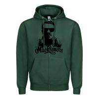 Sports Green macklemore portrait Zipper Hoodie - ArtChic