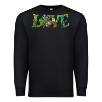 Black love with shamrock Premium Sweatshirt - RanaPortraitStore