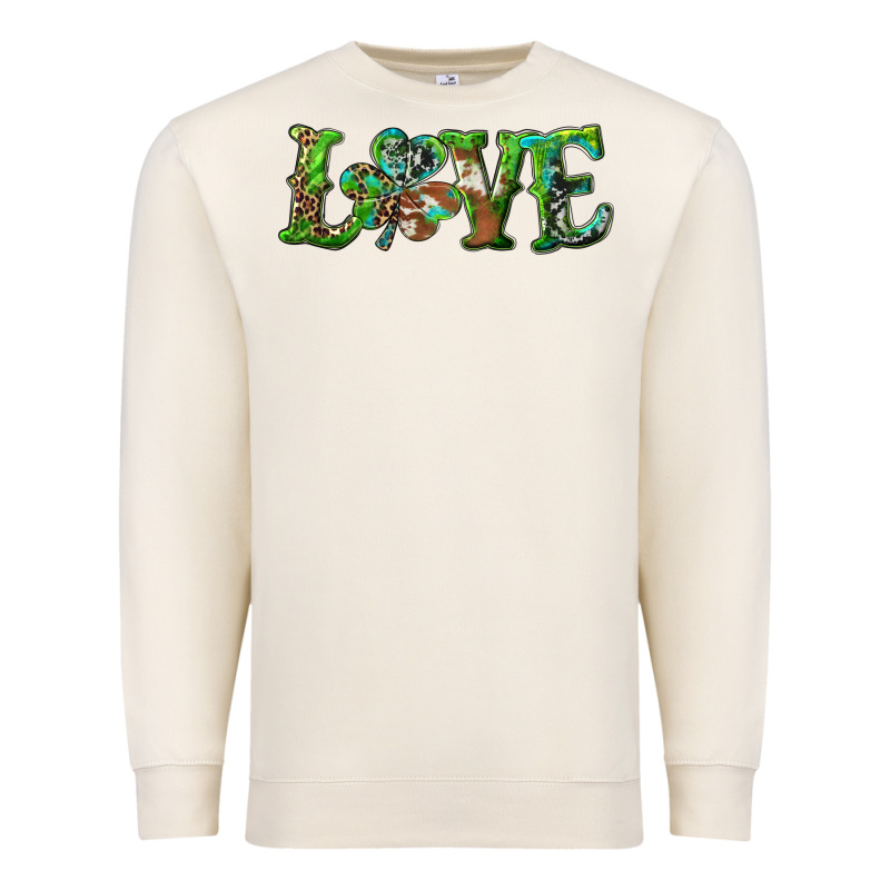 Love With Shamrock Premium Sweatshirt by RanaPortraitStore | Teevron