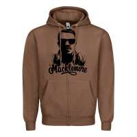 Chestnut macklemore portrait Zipper Hoodie - ArtChic