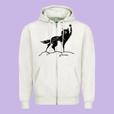 Fantastic Mr Fox Wolf Zipper Hoodie Designed By Artchic