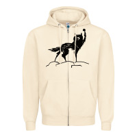 Sandshell fantastic mr fox wolf Zipper Hoodie - ArtChic