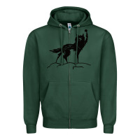 Sports Green fantastic mr fox wolf Zipper Hoodie - ArtChic