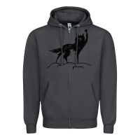 Smoke fantastic mr fox wolf Zipper Hoodie - ArtChic