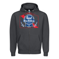 Smoke pabst blue ribbon 1 Zipper Hoodie - ArtChic