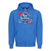 True Royal pabst blue ribbon 1 Zipper Hoodie - ArtChic