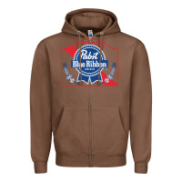 Chestnut pabst blue ribbon 1 Zipper Hoodie - ArtChic