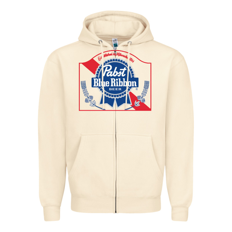 Pabst Blue Ribbon 1 Zipper Hoodie by ArtChic | Teevron