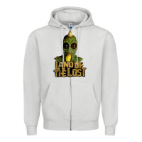 Dove Grey land of the lost Zipper Hoodie - ArtChic