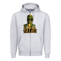 Heather Grey land of the lost Zipper Hoodie - ArtChic