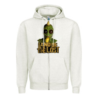 Oatmeal Heather land of the lost Zipper Hoodie - ArtChic