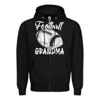 Black football grandma women family matching players mothers day t shirt Zipper Hoodie - ArtChic