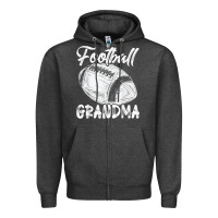Charcoal Heather football grandma women family matching players mothers day t shirt Zipper Hoodie - ArtChic