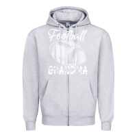Heather Grey football grandma women family matching players mothers day t shirt Zipper Hoodie - ArtChic