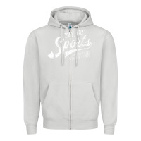 Dove Grey Yay Go Sports Vintage Funny Sports Zipper Hoodie - ArtChic