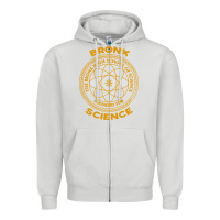 Dove Grey the bronx science Zipper Hoodie - ArtChic