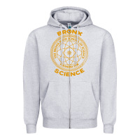 Heather Grey the bronx science Zipper Hoodie - ArtChic