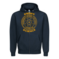 Navy the bronx science Zipper Hoodie - ArtChic