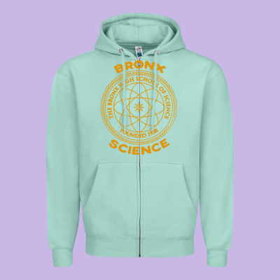 The Bronx Science Zipper Hoodie Designed By Artchic