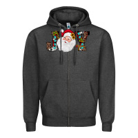 Charcoal Heather christmas joy Zipper Hoodie - JahusDesignShop