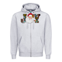 Heather Grey christmas joy Zipper Hoodie - JahusDesignShop