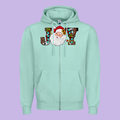 Christmas Joy Zipper Hoodie Designed By Jahusdesignshop